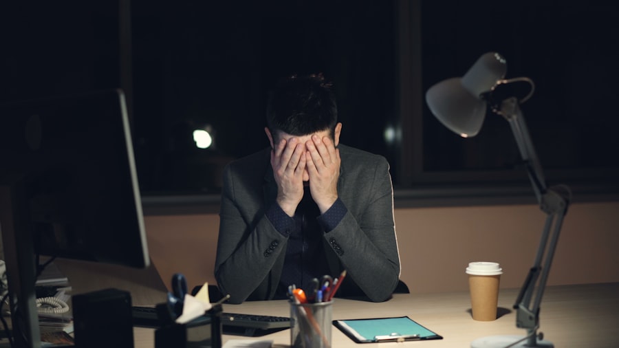 Photo fear of stopping work