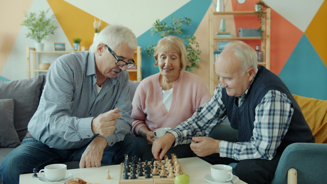 Photo splitting elderly parent care costs